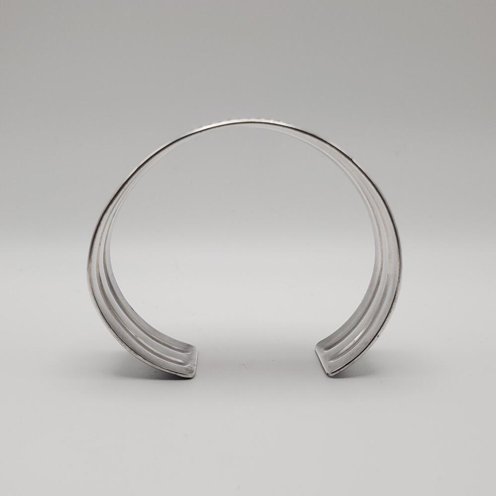 Vintage Sterling Silver Twisted Rope Cable 1” Wide Cuff Bracelet Men’s Women’s - Picture 6 of 11